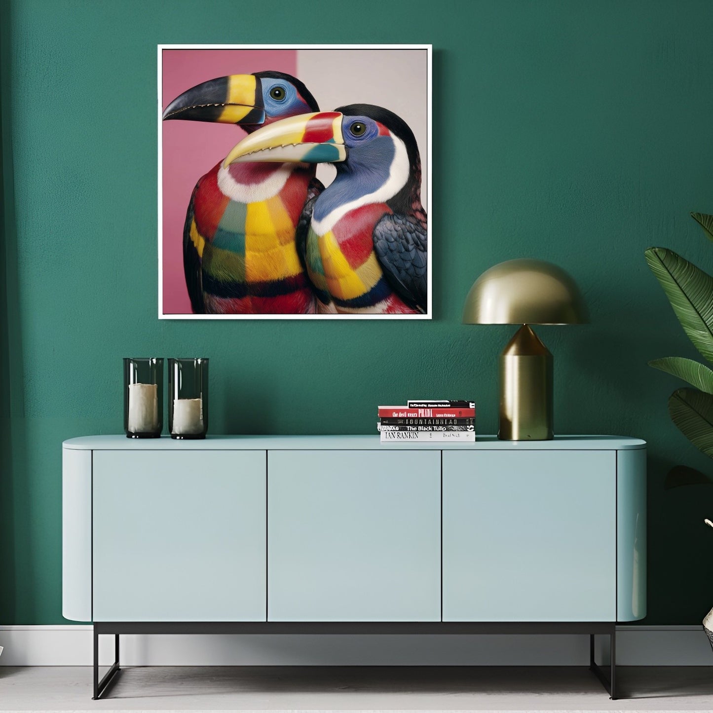 Colorful Toucans - Modern Wall Art Print No.57